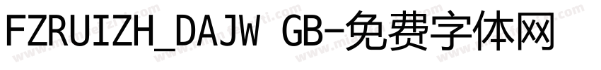 FZRUIZH_DAJW GB字体转换